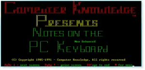 Enhanced Keyboard 001 Title Page