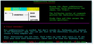 Advanced DOS 018 Subdirectory Review